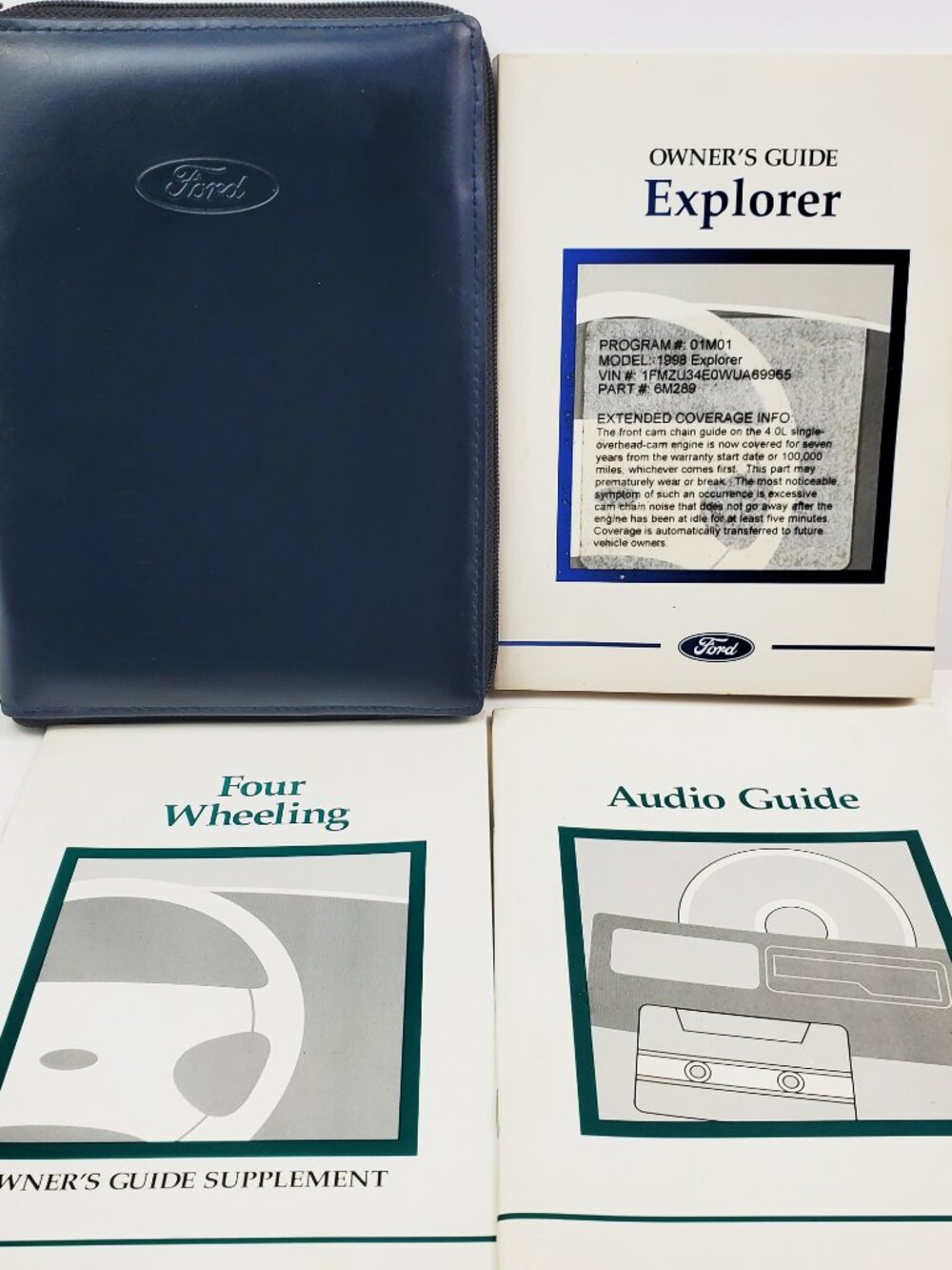 Ford Explorer 1998 Owner's Manual Zippered Pouch Case Booklets